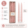 Boltze Home Twister Stabkerzen Rosa 6er Set – gedrehte Echtwachs-Kerzen
