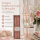Boltze Home Twister Stabkerzen Rosa 6er Set – gedrehte Echtwachs-Kerzen