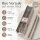 Boltze Home Twister Stabkerzen 6er Set Hellgrau – Echtwachs 20 cm