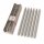Boltze Home Twister Stabkerzen 6er Set Hellgrau – Echtwachs 20 cm