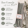 Boltze Home Twister Stabkerzen 6er Set Grau – Echtwachs 20 cm