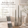 Boltze Home Twister Stabkerzen 6er Set Grau – Echtwachs 20 cm
