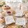 Servietten mit Schriftzug 16,5cm Weiß Off-White Papier Brunch