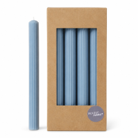 Stabkerze mit Rillen Farbig - 4er-SET