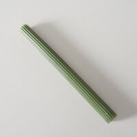 Stabkerze mit Rillen 4er-SET - Grün