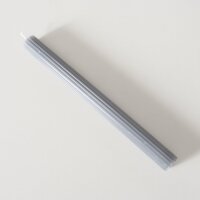 Stabkerze mit Rillen 4er-SET - Grau