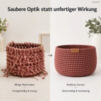 Baumwollkordel 9mm 100m Rosa - Makramee Kordel Sunset aus Baumwolle
