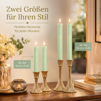 LED Kerze mit Timerfunktion MINT - Minze