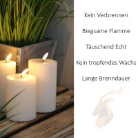 LED Kerze mit Timerfunktion MINT - Minze 7,5 x 12,5 cm