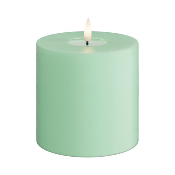 LED Kerze mit Timerfunktion MINT - Minze 10 x 10 cm