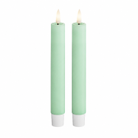 LED Stabkerzen Mint Minze 2er Set