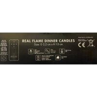 Deluxe Homeart LED Stabkerzen 2er Set Mint Minze