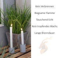 Deluxe Homeart LED Stabkerzen 2er Set Mint Minze