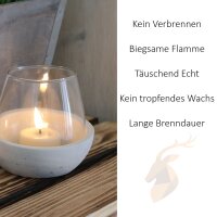 Deluxe Homeart LED Teelichter Mint Minze 2er Set Klein