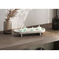 Deluxe Homeart LED Teelichter Mint Minze 2er Set Klein