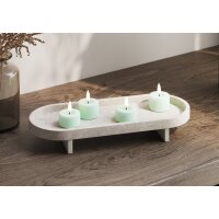 Deluxe Homeart LED Teelichter Mint Minze 2er Set Klein