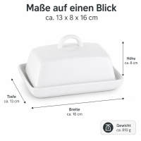 Klassische Butterdose in unifarbenem Design – zur stilvollen Aufbewahrung