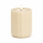 Shape Gerillte Kerze Creme 7,5 x 10 cm