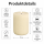 Shape Gerillte Kerze Creme 7,5 x 10 cm