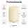 Shape Gerillte Kerze Creme 7,5 x 15 cm