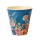 Rice Melamin Becher Medium Blau mit Blumen Ranken