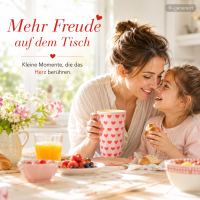 Rice Melamin Becher Groß Rosa mit Roten Herzen