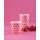 Rice Melamin Becher Medium Rosa mit Roten Herzen