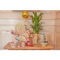 Rice Melamin Becher Medium Blau mit Wohnmobil Muster