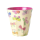 Rice Melamin Becher Medium Beige mit Schmetterling Muster