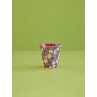 Rice Melamin Becher Medium Weinrot mit Feigen Muster