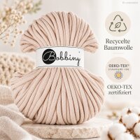 Baumwollkordel 8mm 100m Beige Nude - Häkelkordel aus Baumwolle