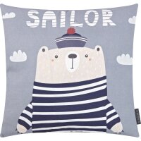 Magma Seafriends Kissenhülle mit Reissverschluss Seebär 45x45