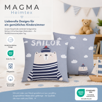 Magma Seafriends Kissenhülle mit Reissverschluss Seebär 45x45