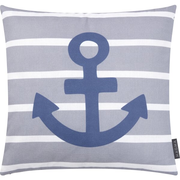 Magma Seafriends Kissenhülle mit Reissverschluss Anker 45x45