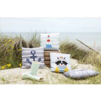 Magma Seafriends Kissenhülle mit Reissverschluss Anker 45x45