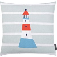 Magma Seafriends Kissenhülle mit Reissverschluss Leuchtturm 45x45