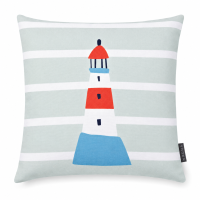 Magma Seafriends Kissenhülle mit Reissverschluss Leuchtturm 45x45