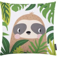 Magma Wildkids Kissenhülle mit Reissverschluss Faultier 45x45 cm