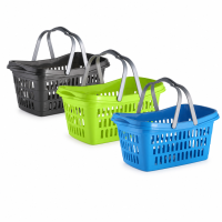 Farbenfroher Wäschekorb aus Kunststoff 60 cm –...