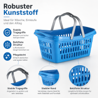 Farbenfroher Wäschekorb aus Kunststoff 60 cm – Robust und Praktisch