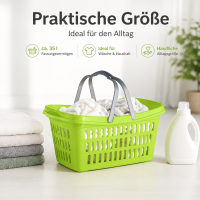 Farbenfroher Wäschekorb aus Kunststoff 60 cm – Robust und Praktisch