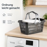 Farbenfroher Wäschekorb aus Kunststoff 60 cm – Robust und Praktisch