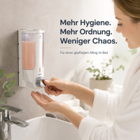 Nachfüllbarer Wand-Seifenspender mit Sichtfenster – 380 ml Kapazität