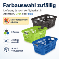 Großer Wäschekorb mit Seitlichen Eingriffen und Belüftung – 60L Kapazität