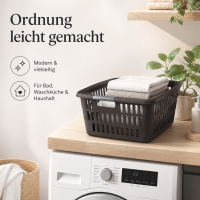 Großer Wäschekorb mit Seitlichen Eingriffen und Belüftung – 60L Kapazität