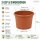 Pflanzkübel 15 cm Orange Terrakotta Kunststoff für kleine Pflanzen