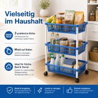 Vorratswagen mit 3 Körben