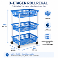 Vorratswagen mit 3 Körben