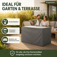 Schutzhülle für Bahia Gartensofas - Wasserabweisend & Robust - Grau 123 x 110 x 100 cm