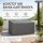 Schutzhülle für Bahia Gartensofas - Wasserabweisend & Robust - Grau 123 x 110 x 100 cm